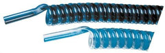 Advanced Technology Products - 1/4" ID x 3/8" OD, 5/8" Wall Thickness, Polyurethane Tube - Light Blue & Clear, 140 Max psi, 98 Shore A Hardness - Exact Tool & Supply