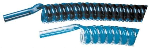 Advanced Technology Products - 5/32" ID x 1/4" OD, 15/32" Wall Thickness, Polyurethane Tube - Light Blue & Clear, 140 Max psi, 98 Shore A Hardness - Exact Tool & Supply