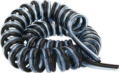 Advanced Technology Products - 5/32" ID x 1/4" OD, 15/32" Wall Thickness, Polyurethane Tube - Black & Clear Blue, 140 Max psi, 98 Shore A Hardness - Exact Tool & Supply