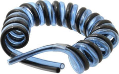 Advanced Technology Products - 1/4" ID x 3/8" OD, 5/8" Wall Thickness, Polyurethane Tube - Black & Clear Blue, 140 Max psi, 98 Shore A Hardness - Exact Tool & Supply
