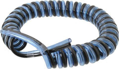 Advanced Technology Products - 1/4" ID x 3/8" OD, 5/8" Wall Thickness, Polyurethane Tube - Black & Clear Blue, 140 Max psi, 98 Shore A Hardness - Exact Tool & Supply