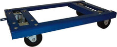 PRO-SOURCE - 2,000 Lb Capacity Steel Welded Angle Iron Open Dolly - 30" Long x 18" Wide, 4" Wheels - Exact Tool & Supply