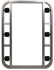PRO-SOURCE - 4,000 Lb Capacity Aluminum Pallet Dolly - 48" Long x 36" Wide x 4-1/2" High, 3-1/4" Wheels - Exact Tool & Supply
