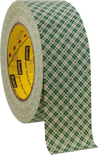 3M - 2" x 36 Yd Rubber Adhesive Double Sided Tape - 5 mil Thick, Paper Liner, Series 410M - Exact Tool & Supply