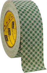 3M - 2" x 36 Yd Rubber Adhesive Double Sided Tape - 5 mil Thick, Paper Liner, Series 410M - Exact Tool & Supply
