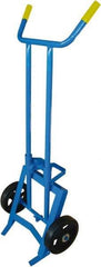 PRO-SOURCE - 1,000 Lb Load Capacity, 55 Gal Drum Hand Truck - 24-1/2" Wide x 62" High, 2 Wheels - Exact Tool & Supply