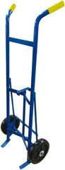 PRO-SOURCE - 1,000 Lb Load Capacity, 30 & 55 Gal Drum Hand Truck - 25-1/2" Wide x 61" High, 2 Steel Wheels - Exact Tool & Supply