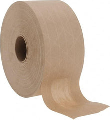 Made in USA - 3" x 150 Yd Natural (Color) Sealing Tape - Paper Backing, 5.3 mil Thick, Series SPIN3 - Exact Tool & Supply