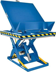 Vestil - 2,000 Lb Capacity Electric Scissor Lift - 11" to 47" Lift Height, 48" Platform Length x 48" Platform Width - Exact Tool & Supply