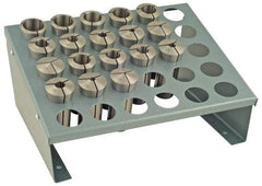 Value Collection - 18 Piece, 1/16" to 1-1/8" Capacity, 5C Round Collet Set - Increments of 1/16 Inch - Exact Tool & Supply