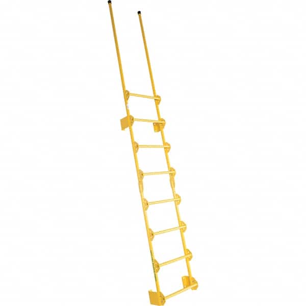 Vestil - 137-1/2" High 300 Lb Capacity 8 Step Fixed Ladder - Exact Tool & Supply