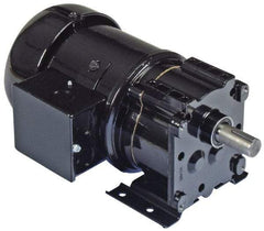 Bison Gear - 115 Volt, 13 RPM, 133:1 Gear Ratio, Parallel Gearmotor - 277 Torque, 1/6 hp, TENV Enclosure - Exact Tool & Supply
