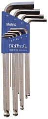 Eklind - 9 Piece L-Key Ball End Hex Key Set - Exact Tool & Supply