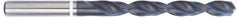 Accupro - 11/32" 118° Cobalt Jobber Drill - TiAlN Finish, Right Hand Cut, Parabolic Flute, Straight Shank, 125mm OAL, DX Point - Exact Tool & Supply