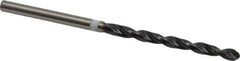 Accupro - #32 118° Cobalt Jobber Drill - TiAlN Finish, Right Hand Cut, Parabolic Flute, Straight Shank, 61mm OAL, DX Point - Exact Tool & Supply