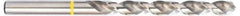 Accupro - 6mm 130° Vanadium High Speed Steel Jobber Drill - Bright Finish, Right Hand Cut, Spiral Flute, Straight Shank, 93mm OAL, Split Point - Exact Tool & Supply
