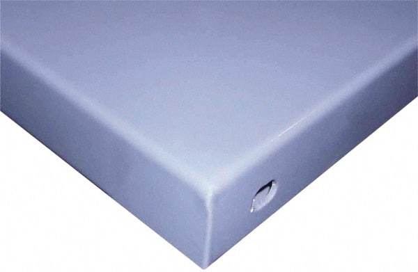 Value Collection - Steel Straight Edge Workbench & Workstation Top - 30" Deep, 1-1/2" High, Use with Workbenches - Exact Tool & Supply