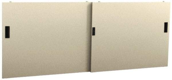 Value Collection - Steel Workbench & Workstation Sliding Door Kit - 28-7/8" High, Use with 72" Cabinet Bench - Exact Tool & Supply
