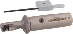 Iscar - 0.71" Max Drill Depth, 2.25xD, 8mm Diam, Indexable Insert Drill - 1/2" Shank Diam, Straight Shank - Exact Tool & Supply