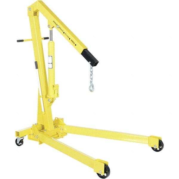 Vestil - 2,000 Lb Load Capacity, Steel Shop Crane - 3' 29/32" Span - Exact Tool & Supply
