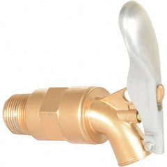 Vestil - 3/4" NPT Aluminum Adjustable Drum Faucet - 4" Long Extension - Exact Tool & Supply