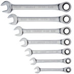 STANLEY® 7 Piece Ratcheting Combination Wrench Set – 12 Point - Exact Tool & Supply