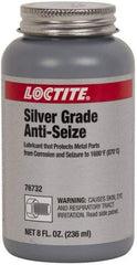 Loctite - 8 oz Can High Temperature Anti-Seize Lubricant - Silver Colored, 1,600°F, Silver Colored, Water Resistant - Exact Tool & Supply