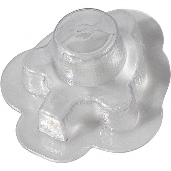 Made in USA - Flame Retardent ABS Housing Plastic Bearing Flange Mount - 4-1/8" Wide x 4-5/16" Outside Diam - Exact Tool & Supply