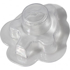 Made in USA - Flame Retardent ABS Housing Plastic Bearing Flange Mount - 4-1/8" Wide x 4-5/16" Outside Diam - Exact Tool & Supply