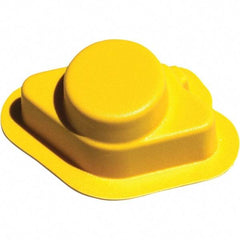 Made in USA - Flame Retardent ABS Housing Plastic Bearing Flange Mount - 6-1/2" Wide x 6-11/16" Outside Diam - Exact Tool & Supply