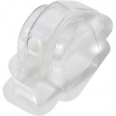 Made in USA - Plastic Housing Plastic Bearing Flange Mount - 2-3/4" Wide x 2-15/16" Outside Diam - Exact Tool & Supply