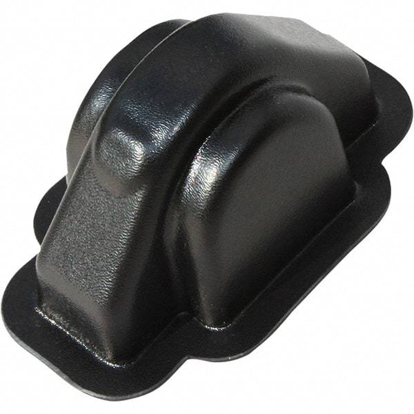 Made in USA - Flame Retardent ABS Housing Plastic Bearing Flange Mount - 2-3/4" Wide x 2-15/16" Outside Diam - Exact Tool & Supply