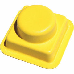 Made in USA - Flame Retardent ABS Housing Plastic Bearing Flange Mount - 3-1/4" Wide x 3-7/16" Outside Diam - Exact Tool & Supply