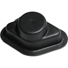 Made in USA - Flame Retardent ABS Housing Plastic Bearing Flange Mount - 6-1/2" Wide x 6-11/16" Outside Diam - Exact Tool & Supply