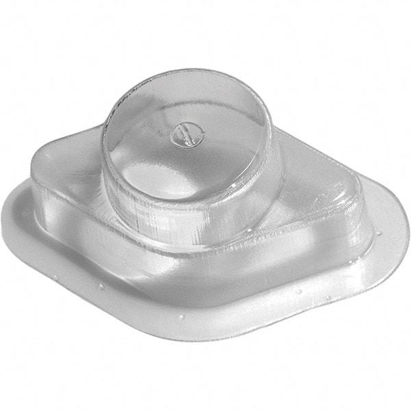 Made in USA - Flame Retardent ABS Housing Plastic Bearing Flange Mount - 6-1/2" Wide x 6-11/16" Outside Diam - Exact Tool & Supply