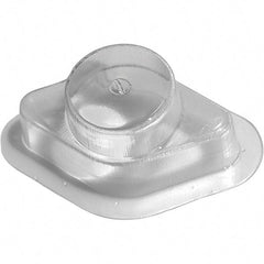 Made in USA - Flame Retardent ABS Housing Plastic Bearing Flange Mount - 6-1/2" Wide x 6-11/16" Outside Diam - Exact Tool & Supply