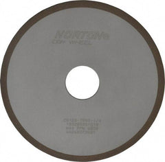 Norton - 6" Diam x 1-1/4" Hole x 1/8" Thick, 120 Grit Surface Grinding Wheel - CBN, Type 1A1, Fine Grade, Resinoid Bond - Exact Tool & Supply