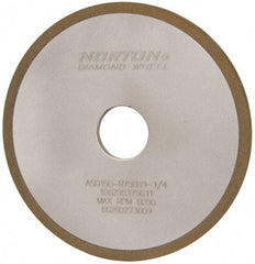 Norton - 6" Diam x 1-1/4" Hole x 1/4" Thick, 150 Grit Surface Grinding Wheel - Diamond, Type 1A1, Very Fine Grade, Resinoid Bond - Exact Tool & Supply