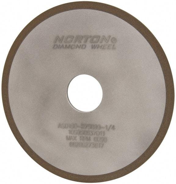Norton - 6" Diam x 1-1/4" Hole x 1/8" Thick, 150 Grit Surface Grinding Wheel - Diamond, Type 1A1, Very Fine Grade, Resinoid Bond - Exact Tool & Supply