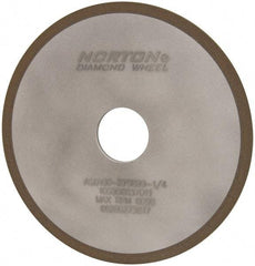 Norton - 6" Diam x 1-1/4" Hole x 1/8" Thick, 150 Grit Surface Grinding Wheel - Diamond, Type 1A1, Very Fine Grade, Resinoid Bond - Exact Tool & Supply
