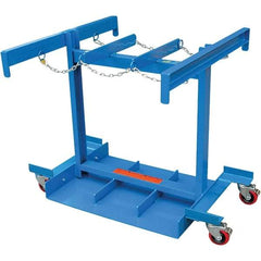Vestil - 38-1/4" Wide x 36-3/8" High, Gas Cylinder Caddy - Holds 6 Cylnders, Fits 9-1/2" Diameter Cylinders - Exact Tool & Supply