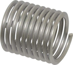Heli-Coil - M20x2.50 Metric Coarse, 30mm OAL, Free Running Helical Insert - 9-7/8 Free Coils, Tanged, 304 Stainless Steel, Bright Finish, 1-1/2D Insert Length - Exact Tool & Supply