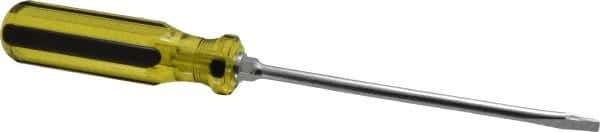 Stanley - Standard Slotted Screwdriver - Round Shank, Acetate Handle - Exact Tool & Supply