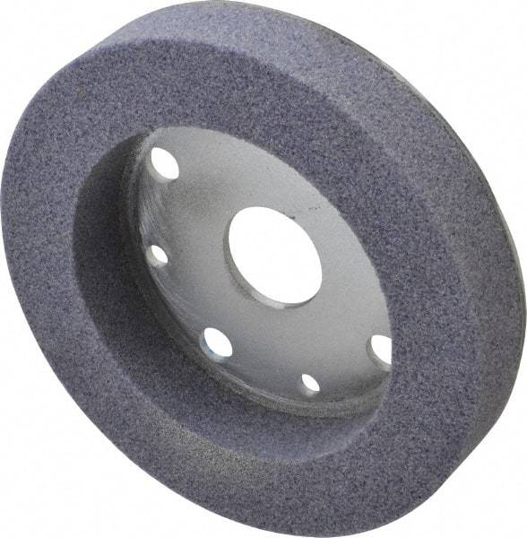 Norton - 6" Diam, 1-1/4" Hole Size, 1" Overall Thickness, 46 Grit, Type 2 Tool & Cutter Grinding Wheel - Coarse Grade, Aluminum Oxide, K Hardness, Vitrified Bond, 3,600 RPM - Exact Tool & Supply