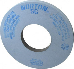 Norton - 12" Diam x 5" Hole x 1" Thick, I Hardness, 60 Grit Surface Grinding Wheel - Ceramic, Type 1, Medium Grade, 2,070 Max RPM, Vitrified Bond, No Recess - Exact Tool & Supply