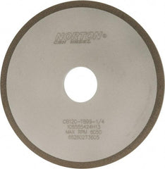 Norton - 6" Diam x 1-1/4" Hole x 1/4" Thick, 120 Grit Surface Grinding Wheel - CBN, Type 1A1, Fine Grade, Resinoid Bond - Exact Tool & Supply