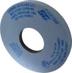 Norton - 14" Diam x 5" Hole x 1-1/2" Thick, I Hardness, 46 Grit Surface Grinding Wheel - Ceramic, Type 5, Coarse Grade, 1,800 Max RPM, Vitrified Bond, One-Side Recess - Exact Tool & Supply