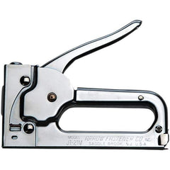 Arrow - Manual Staple Gun - Chrome Plated Steel - Exact Tool & Supply