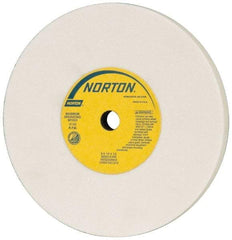 Norton - 6" Diam x 1/2" Hole x 1/2" Thick, K Hardness, 80 Grit Surface Grinding Wheel - Aluminum Oxide, Type 1, Medium Grade, 4,140 Max RPM, Vitrified Bond, No Recess - Exact Tool & Supply
