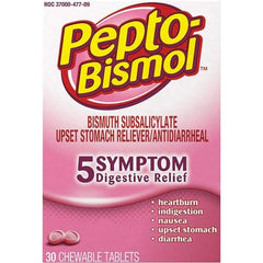 Pepto-Bismol - Original Flavor Medi-First Pain Relief Chewables - Antacids & Stomach Relief - Exact Tool & Supply